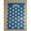 Torba papierowa groszki kolor niebieski 26x40,5 cm