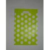 Torba papierowa groszki kolor zielony 26x40,5 cm